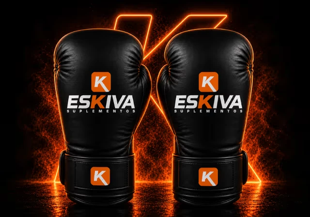 Luva Kickboxing Guerreiro Preta — Eskiva Suplementos